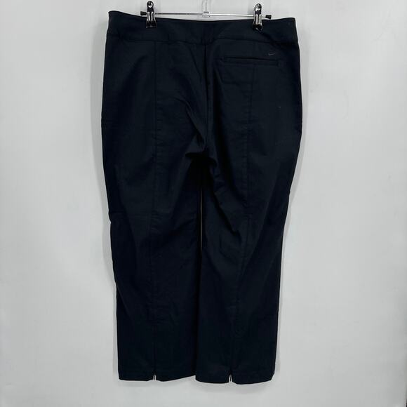 Nike Golf Fit Dry Black Cropped Pants Size 10/ Medium NWT - Picture 2 of 7